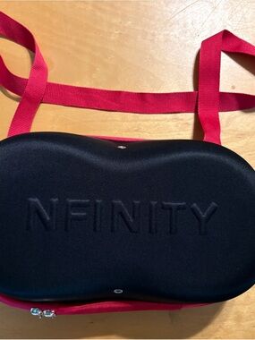 #6A - MUST GO! Nfinity Cheer Shoe Carrying Case - Black with Pink Strap 9.5